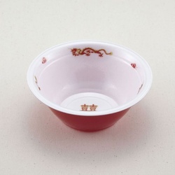 弁当容器 ラーメン 小(本体)龍外赤 青葉紙業
