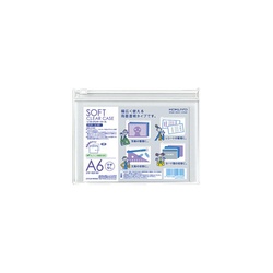 ソフトクリヤーケース〈クリヤー＆カラー〉Ａ６　透明