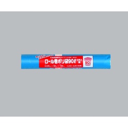 LDゴミ袋 ロール巻ポリ袋 LDロール35-90 青 福助工業
