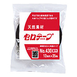 【廃番商品】ニチバン セロテ−プ着色黒4306T 12mm×35m 4306T12