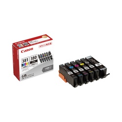 純正インク　ＢＣＩ−３８１ｓ＋３８０ｓ　少量６色
