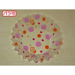 セイコー おかずカップ ラミケースOPP 8A 水玉柄(赤) 500枚