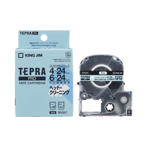 テプラ　ＰＲＯテープ　クリーニング　４−２４ｍｍ