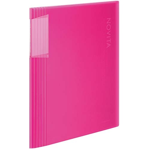 ノビータ　クリアカラー　Ａ４縦　６０Ｐ　桃１０冊