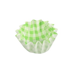 HEIKO 純白ペットケース 5号深 緑チェック 250枚/本