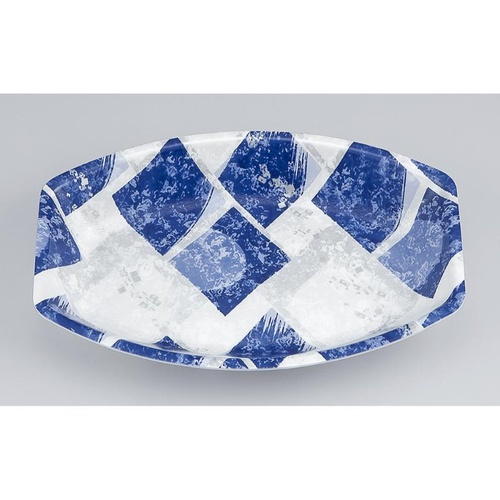 鮮魚トレー V-舟唄21-14 氷角紺 シーピー化成