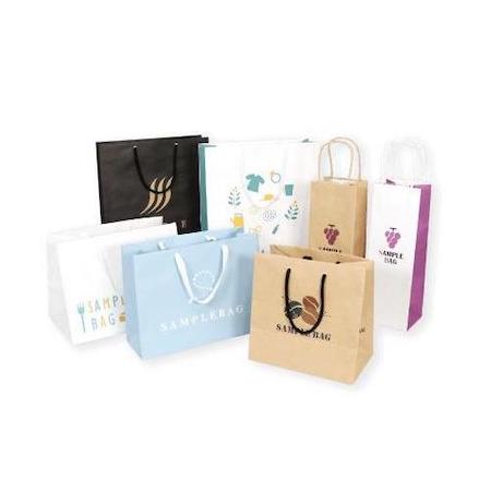 オリジナル印刷紙袋（サイズ確認用サンプル・コート紙・幅220×マチ65×高さ330mm・3営業日)