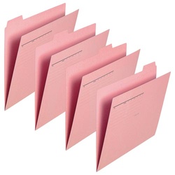 カットフォルダー　４山Ａ４横　ピンク