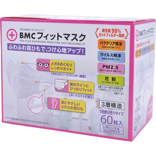 ＢＭＣフィットマスク　レディース＆ジュニア　×１０