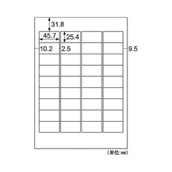 Ａ４タックシール　３６面