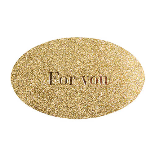 ギフトシール オーバル フォーユー金 ３６片