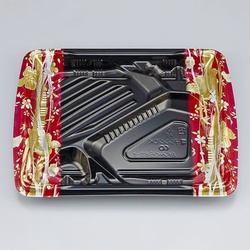 シーピー化成 弁当容器 BFみくら8S-1 春菜赤 本体