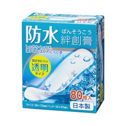 透明防水絆創膏　Ｍサイズ　８０枚入
