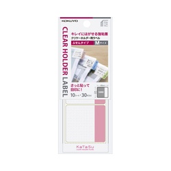 クリヤーホルダー用ラベル　ＫａＴａＳｕふせんＭ　赤