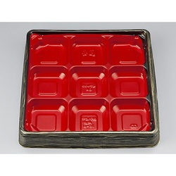 シーピー化成 弁当容器 BFハカマ集膳15-9 金板目 本体(N) 発泡