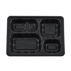 仕出し弁当容器 TSR-70-55ST 本体 黒 タカギ産業